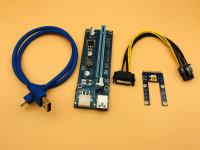 Mini PCI-E ถึง PCIe PCI Express 1x 16x Extender Riser การ์ด60ซม. USB 3.0อะแดปเตอร์ SATA 6Pin สายไฟสำหรับ Bitcoin BTC Mining