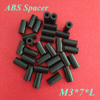 【☸2023 New☸】 baopudou63422nw M3ชิ้น M3 Abs Spacer * 7 * L1/2/3/4/5/6/7/8/9/10/11/12/13/14/15เครื่องซักผ้าตัวเว้นกลมไนลอนปลอกสกรูไม่มีด้ายสีดำ