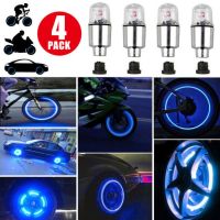 ’；【‘； 4Pcs Wheel Lights Cap Car Auto Wheel Tire Tyre Air Valve Stem LED Light Cap Cover Accessories For Bike Car Motorcycle Waterproof