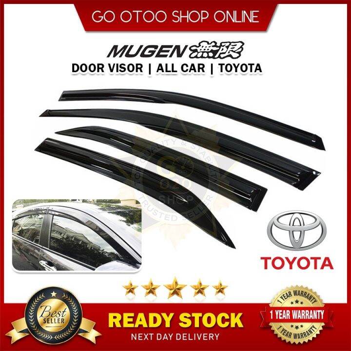 Mugen Air Press Window Door Visor Wind Deflector For Toyota VIOS WISH