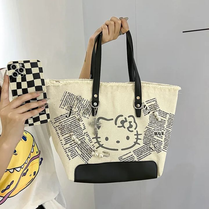 anime-hello-s-กระเป๋าถือ-sanrio-kawaii-การ์ตูนน่ารัก-anime-tote-storage-กระเป๋าญี่ปุ่นความจุสูงช้อปปิ้งผู้หญิงวันเกิด-gif-tt