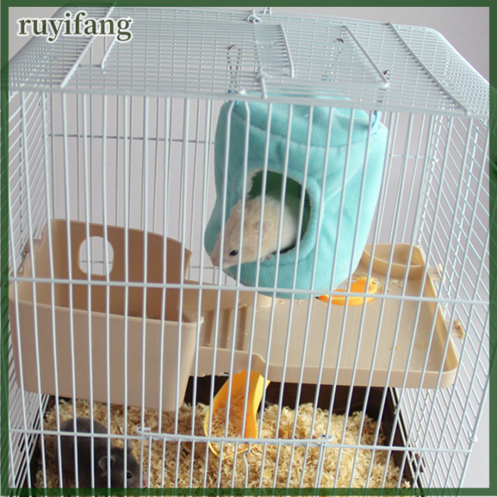 ruyifang-วอร์มแฮมแฮมเปลญวนแขวนเตียงบ้านหนูซีเรียแฮมสเตอร์-parrot-nest-ferret-ของเล่นกระรอกสัตว์เลี้ยง