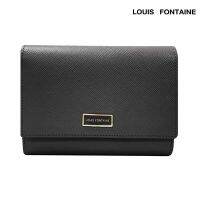 Louis Fontaine กระเป๋าสตางค์พับกลาง 3 พับ รุ่น KELLY - สีดำ ( LFW0203_BL )