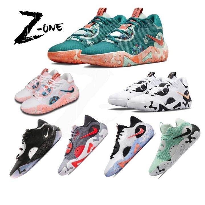 P Aul PG 6 NRG "Butterflies" รองเท้าบาสเก็ตบอลรองเท้าผ้าใบ