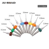 10ชิ้นดอกสว่านหัวเจาะ Pcb ชุดบิตเครื่องเจาะขนาดเล็กสำหรับการพิมพ์ Smt Cnc เครื่องมือไฟฟ้าแผงวงจรเครื่องมือทังสเตนคาร์ไบด์เครื่องมือไมโคร