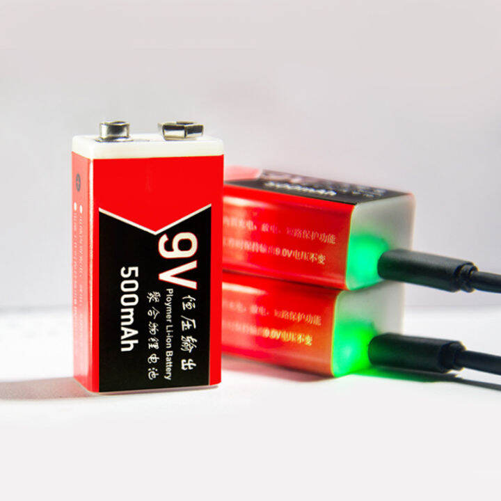 Hot Sell USB Charging 9V 500mAh Liion Battery USB Rechargeable battery