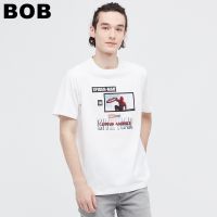 BOB Uniqlo UT เสื้อยืด แขนสั้น พิมพ์ลายมาร์เวล สําหรับผู้ชาย ผู้หญิง tshirt S-3XL