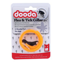 Dooda Flea &amp; Tick Collar Pro ปลอกคอกันเห็บ หมัด ป้องกันกำจัดเห็บหมัด ยุง และแมลงที่มากวนสัตว์เลิ้ยงแสนรัก ด้วยสารสกัดจากธรรมชาติ เหมาะสำหรับหมา แมว สุนัข ไม่เป็นอันตรายต่อสัตว์เลิ้ยง ใช้งานได้ 4 เดือน (สีส้ม สำหรับสุนัขพันธ์ใหญ่)