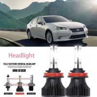 หลอดไฟหน้ารถยนต์ LED LAI 40w 6000k สีขาว สําหรับ Lexus ES300 1997-2023 2PCS