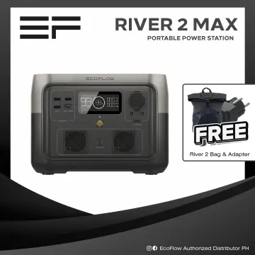 EcoFlow, RIVER 2 Max LiFePO4 Battery 512Wh Power Station