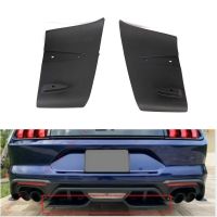 1 Pair Rear Bumper Lip Air Diffuser Valance Foil Kit ABS for Ford for Mustang 2018-2020 GT R Style Car Exterior Parts