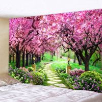 ✴✖▤ Natural wall tapestry mandala garden landscape bohemian room decoration psychedelic tapiz hippie bedroom cloth carpet 8 sizes