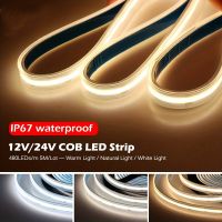 5เมตรซังหลอดไฟ LED Strip 320 480 LEDs ความหนาแน่นสูงเทปที่มีความยืดหยุ่นริบบิ้นอบอุ่นสีขาวไฟ Led DC12V 24โวลต์สำหรับห้องนั่งเล่นตกแต่ง *