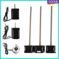 CCCUE 6ชิ้น Leadscrew มอเตอร์ Stepper มอเตอร์ชุดด้วยสายเคเบิลสำหรับสลัดส้อมอุปกรณ์เสริม