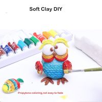 Soft Pottery DIY Clay Kaolin Stone Plastic Modelling DIY Plasticine Air-dried Pottery Clay Playdough Toys Creative Clay Kid Gift Clay  Dough