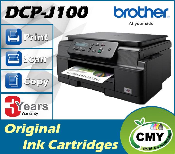 Brother® Dcp J100 Ink Benefit All In One Printer Black Original Ink Cartridage Lazada 6726