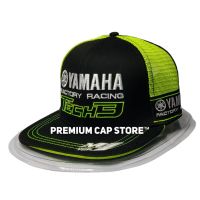 หมวกแก๊ป ลาย Trucker Snapback สําหรับผู้ชาย YAMAHA FACTORY RACING TECH 3