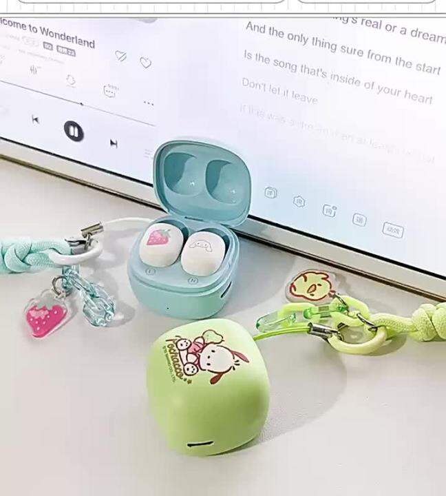 New Sanrio My Melody Bluetooth Headphones Kuromi Wireless Headset Cinnamoroll Sport Noise