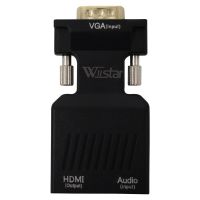 VGA to HDMI Adapter Converter with Audio(PC VGA Source Output to TV/Monitor with HDMI Connector)