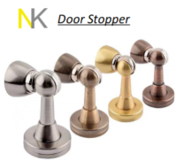 ［Ready Stock］Bedroom/ Bathroom/ Office door Stopper Zinc alloy Door Stopper-Bedroom toilet crash-proof door suction strong silent wall suction