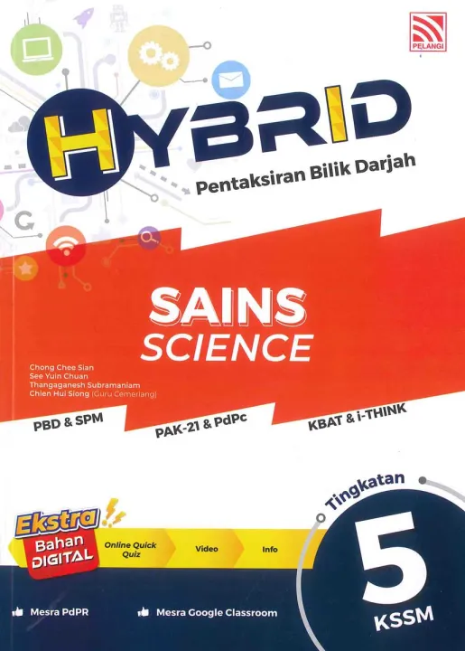 PELANGI HYBRID PENTAKSIRAN BILIK DARJAH SAINS / SCIENCE TINGKATAN 5 ...