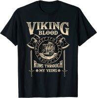 Viking Blood Runs Through My Veins - Norse Mythology T Shirt. New 100% Cotton Short Sleeve O-Neck Casual T-Shirts Size S-3Xl - T-Shirts - Aliexpress