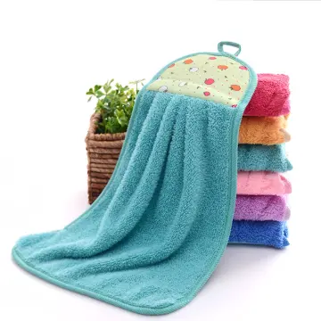 1/3/5 PCS Kitchen Coral Velvet Dish Towel Rag Non-stick Oil Double-layer  Printing Dish Cloth