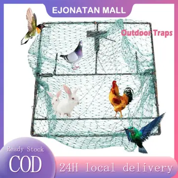 Spring Domestic Bird Trap Dird Net Trap Outdoor Camping Hunting Quail Cage  Tools Pigeon Bird Trap Trapping Sparrow Spring Starling Catching Net Traps