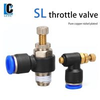 Pneumatic trachea connector cylinder speed control valve SL8-02 adjustable throttle valve SL6-M5 SL4-01 SL10-03