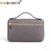 《 CYUCHEN KK 》 XMESSUNEmbossed OstrichBagBig CowClutch BagHandbag Purse 2022Bag