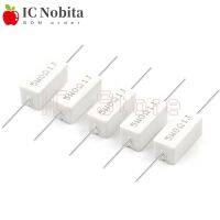 10PCS 5W 5 Cement Resistor Power Resistance 0.01R 150K 0.1R 0.5R 1R 10R 100R 0.22 0.33 0.5 1 2 5 8 15 20 25 30 100 1K 10K Ohm