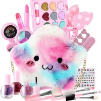 Childrens Pretend Play Simulation Make Up Toy Lipstick Eyeshadow Cosmetics Set Safety Nontoxic Play House Toys For Girls Kids