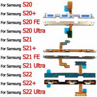 สวิตช์ระดับเสียงปุ่มเปิดปิดที่สำคัญอะไหล่ซัมซุง Galaxy S21บวก S21 + S22 S22 5G พิเศษ + S20 S20 FE + สายงอแบบดั้งเดิม LPX3762อะไหล่