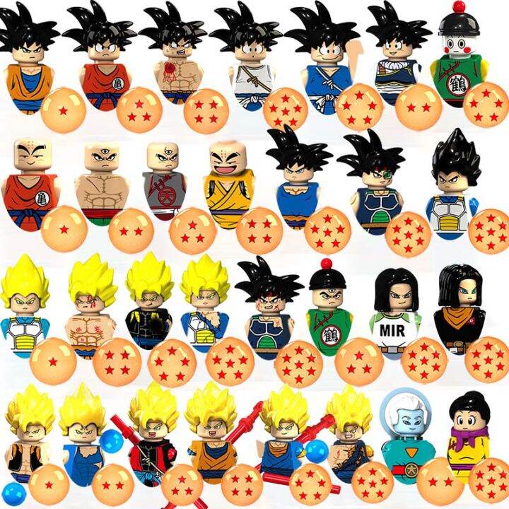 Anime Dragon Ball Z Mini Doll Action Figure Miniature Son Goku Vegeta