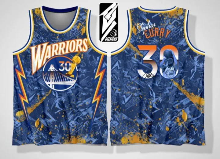 LATEST BASKETBALL GSW 04 STEPHEN CURRY FREE CUSTOMIZE OF NAME AND