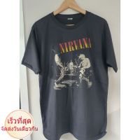 มีสินค้า เสื้อยืดโอเวอร์ไซส์Nirvana T-shirt เสื้อยืด S-5XL [พร้อมส่ง]