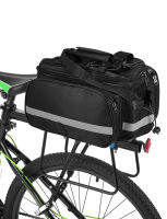 Bicycle Bag Removable Carrier Rear Rack With Reflective Strips 25L Bike Saddle Bag Accessories Travel Zipper Pannier Waterproof