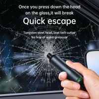 [HOT HOT SHXIUIUOIKLO 113] ค้อนนิรภัยในรถยนต์ Auto Emergency Glass Window Breaker Seat Belt Cutter Life-Saving Escape Car Emergency Tool