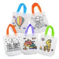 5pcsset Antistress Puzzles Educational Toy for Children DIY Eco-friendly Graffiti Bag Kindergarten Hand Painting Materials