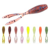 【hot】™♞  Fishing Soft Lures Rockfish 10pcs/lot 0.4g 35mm Tail Artificial Wobbler Silicone Shad Worm Bait