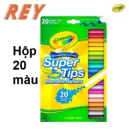 Bút lông màu rửa được dễ dàng Crayola Super Tips 10 màu