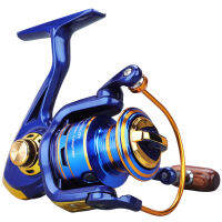 Souilang HOT High Quality 12bb Metal Spool Spinning Reel 1000-4000 Series 5.2:1 Aluminum Spool Bait Folding Handld De Pesca