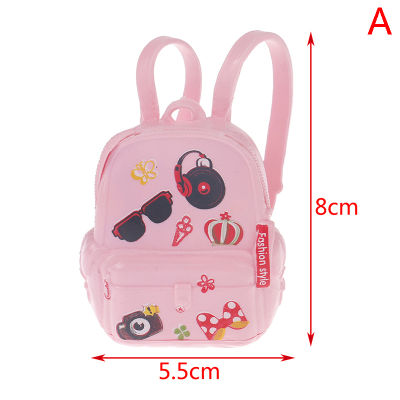 [The Lintas] กระเป๋านักเรียน PVC,อุปกรณ์เสริมตุ๊กตากระเป๋านักเรียนถอดออกได้และติดภายในถุงของเล่น