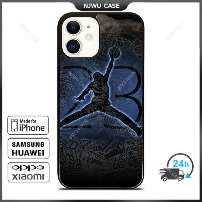 Jordan Air Jordan Art Phone Case for iPhone 14 Pro Max / iPhone 13 Pro Max / iPhone 12 Pro Max / XS Max / Samsung Galaxy Note 10 Plus / S22 Ultra / S21 Plus Anti-fall Protective Case Cover