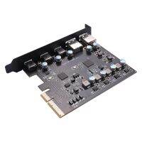 PCIe to USB 3.2 Gen 2 Adapter Card PCI Express Expansion Card PCI-E Add-on Cards Riser for PC /8/7 and