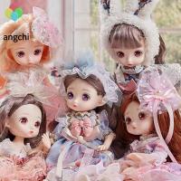 ANGCHI ตุ๊กตา OB13 3D ตาใหญ่ตุ๊กตาตุ๊กตาของเล่น DIY คริสต์มาส Munecas ของเล่นมินิ BJD ของขวัญวันเกิดตุ๊กตาแฟชั่นเด็กทารกตุ๊กตาตุ๊กตาเจ้าหญิงของเล่นแอคชั่น1/12 BJD ตุ๊กตาข้อต่อกระเป๋า