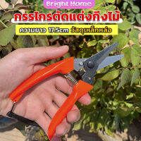 กรรไกรแต่งกิ่งไม้ เหล็กคาร์บอน สำหรับใช้ในสวน ด้ามกระชับมือ garden shears