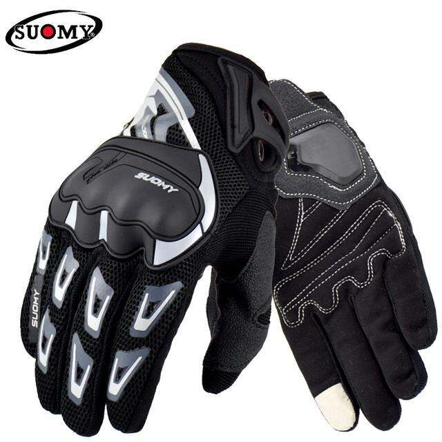 suomy-breathable-full-finger-racing-motorcycle-gloves-quality-stylishly-decorated-antiskid-wearable-gloves-large-size-xxl-black