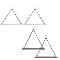 X72Pcs Floating Shelves Wall Mounted Wood Shelves Cotton Rope Shelves for Living Room Bedroom Bathroom Kitchen