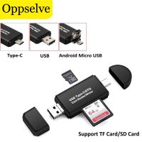 3 in 1 SD TF Reading Card High Speed Memeory Card Reader for Samsung Huawei Mobilephone Adapter Type C Micro USB 2.0 Card Reader